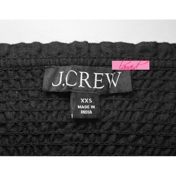 J Crew Smocked-Waist Linen Mini Skirt High-Rise Waisted Flared A-Line Skater XXS - Picture 6 of 8